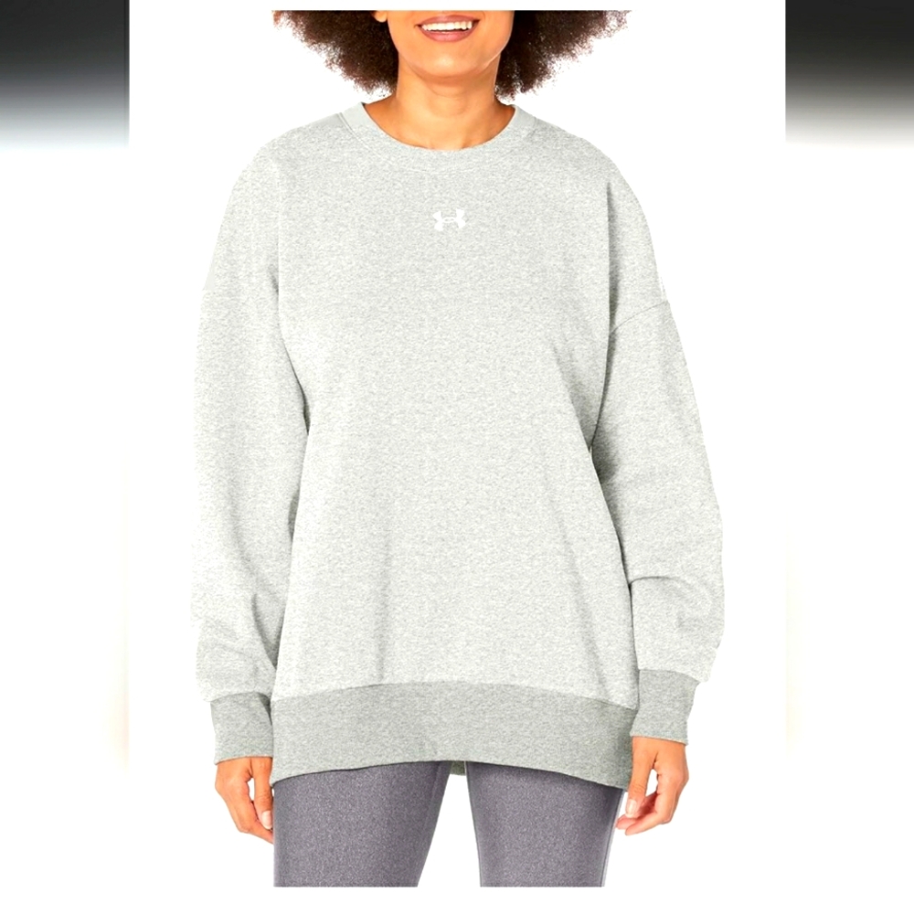 Under Armour Womens Rival Fleece Oversized Pull Over Sweater💙💕